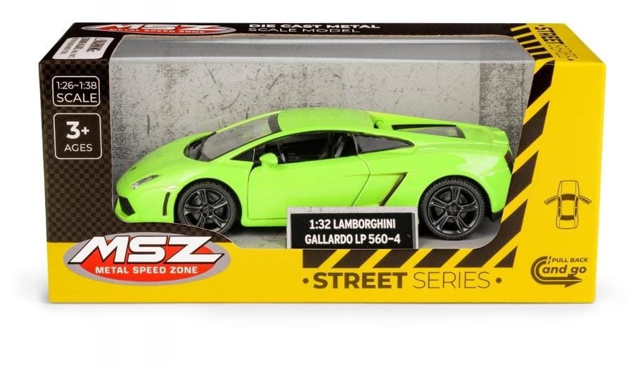 Игрушечная машинка Daffi MSZ Lamborghini Gallardo LP560-4, 1:32, зеленый