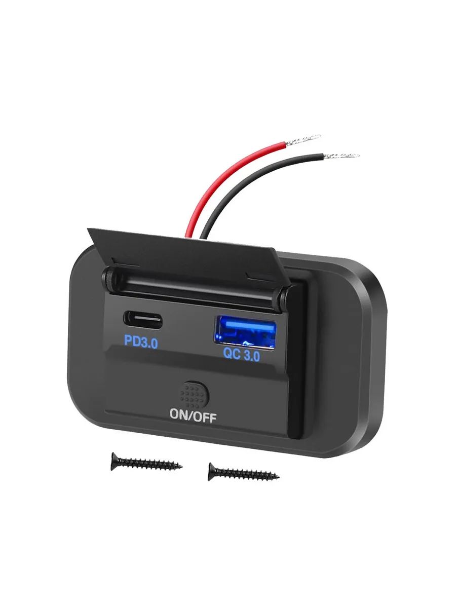 Панель зарядных портов для транспорта USB + Type-C