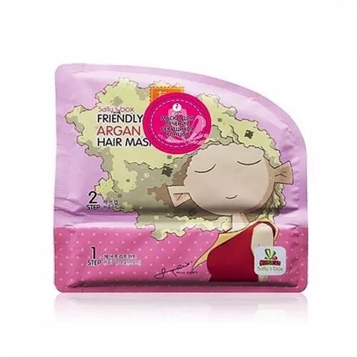 Sally's Box Friendly Argan Hair Mask двухэтапная маска для волос с аргановым маслом, 1 шт, 23 мл