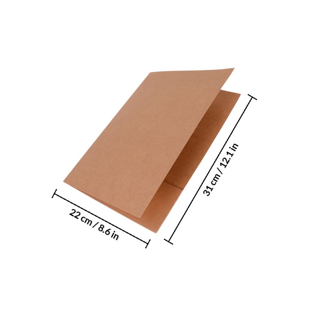 Папка Для Документов Из Крафт Бумаги Коричневого Цвета 5 Штук 31.00X22.00X0.50Cm