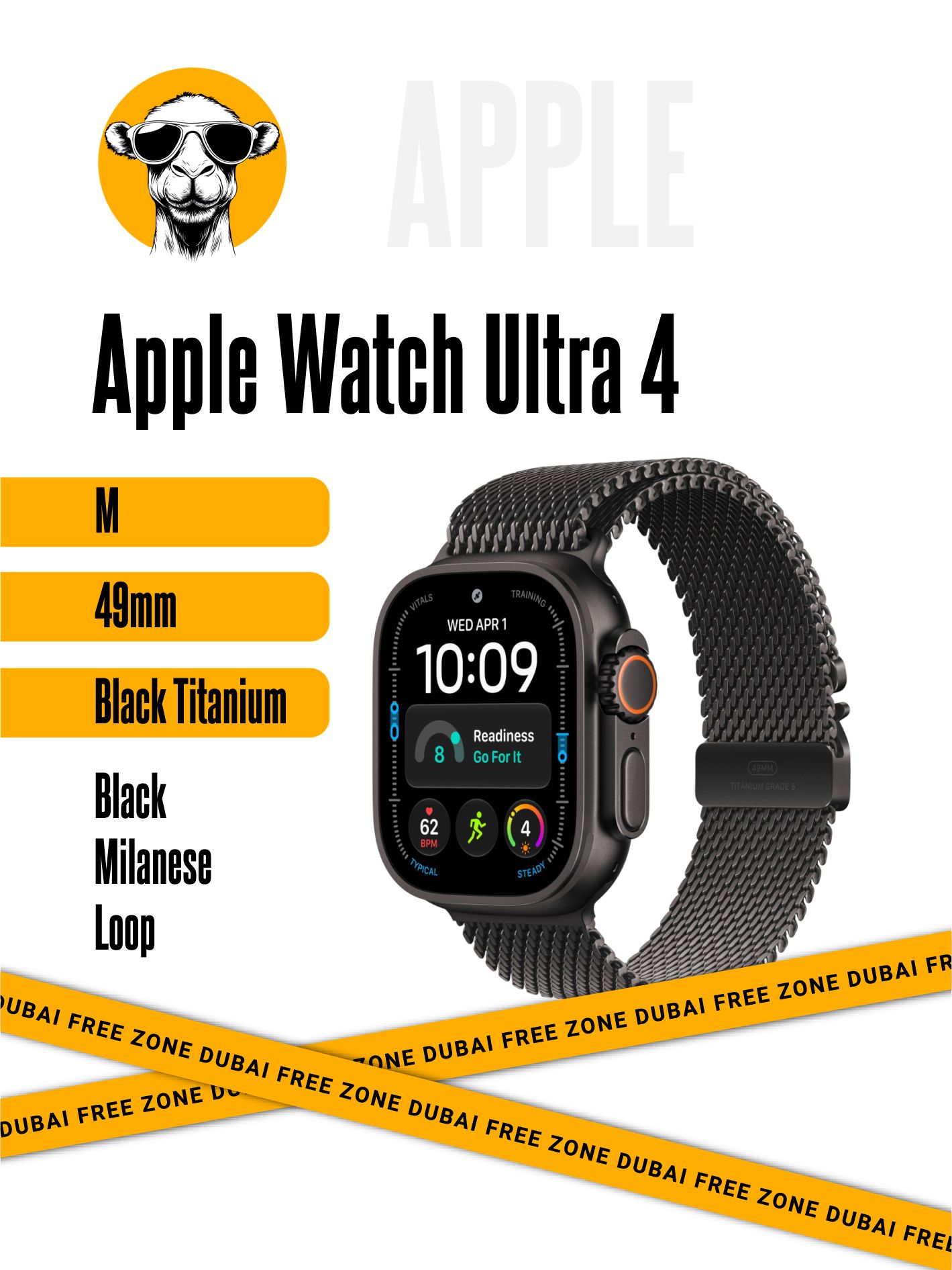 Смарт-часы Apple Watch Ultra 4 Black Black Milanese Loop M