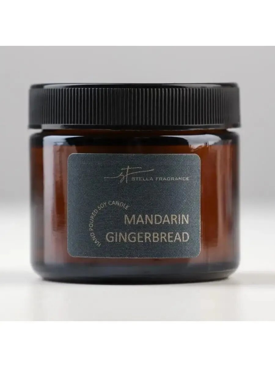 Свеча ароматическая в банке "MANDARIN GINGERBREAD", соевый