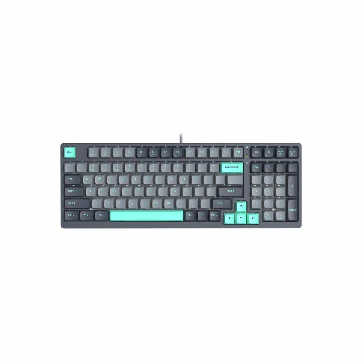 Клавиатура A4Tech Fstyler (FS300 PANDA ROCK)механич. чер/сер USB gamer LED (2154959)