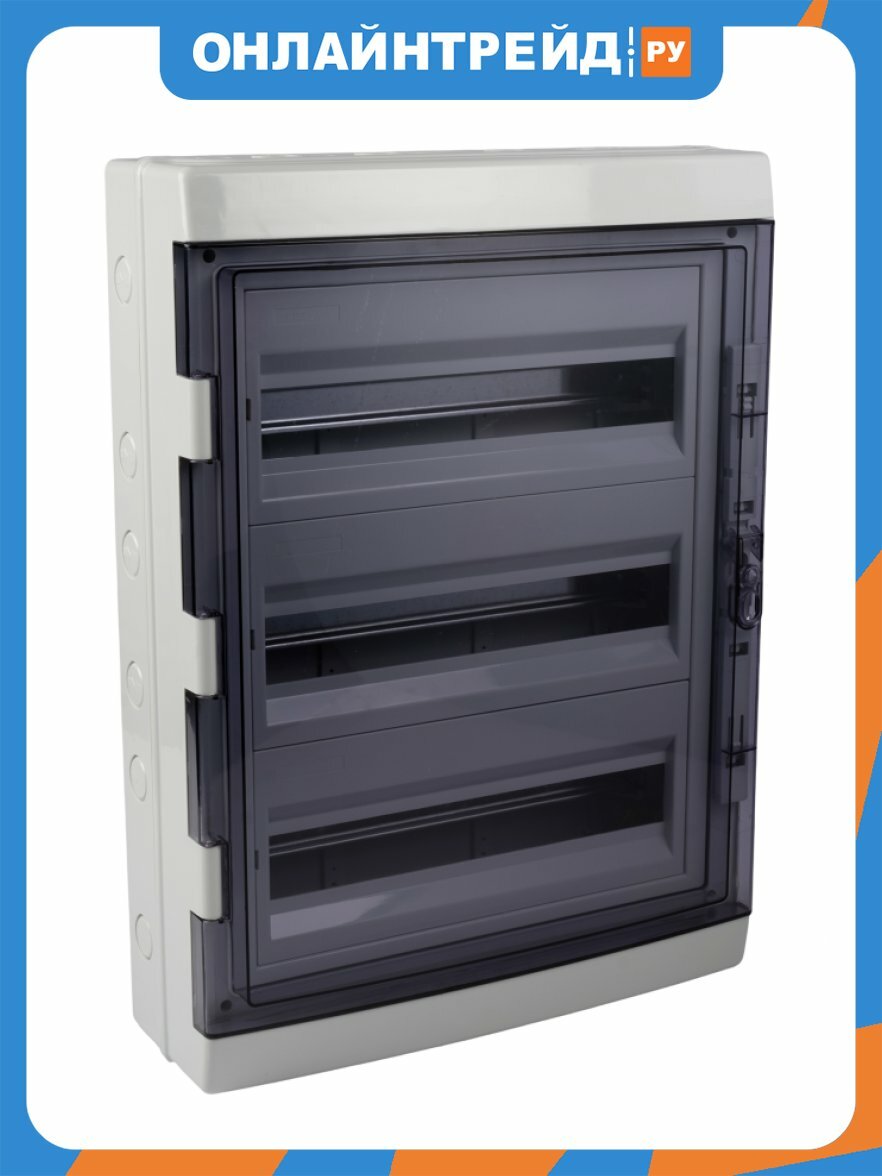 Щит распределительный бокс навесной Jazzway PDB/W 4054 GR (ЩРН-ПГ-54) IP65