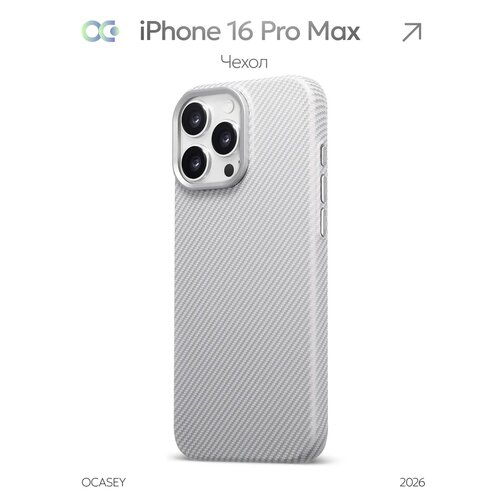 фото Чехол на iphone 16 pro max magsafe, с защитой камеры, стильный дизайн о'кейси