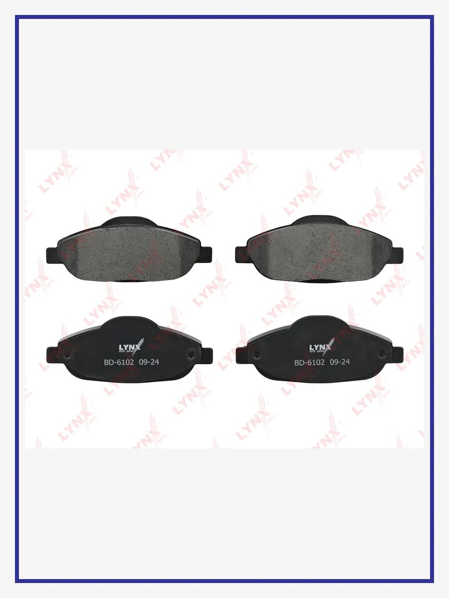 Дисковые тормозные колодки, передние, арт. BD-6102