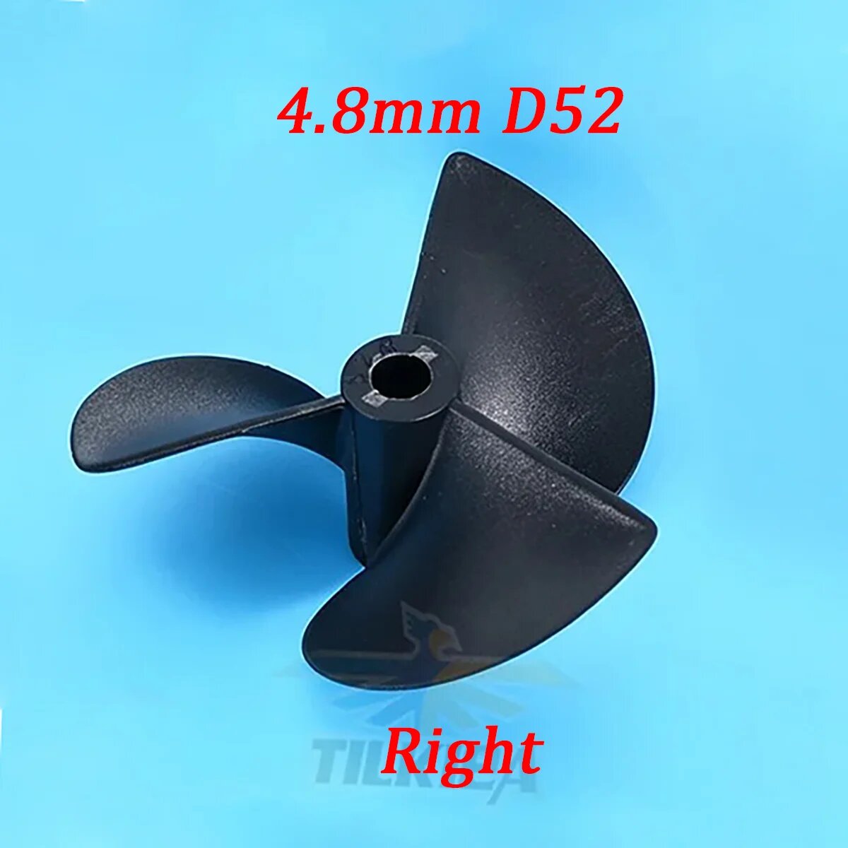 Пропеллер для RC лодки TILKIEA, 3 лопасти, нейлон, D52mmReverseFor4p8
