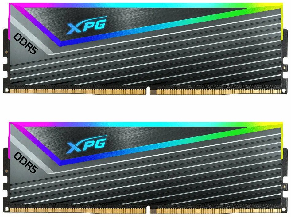 Оперативная память A-Data XPG Caster RGB (AX5U6000C4016G-DCCARGY) DIMM DDR5 32ГБ - DDR5, 16ГБх2 шт, 6000 МГц, 40-40-40-Х