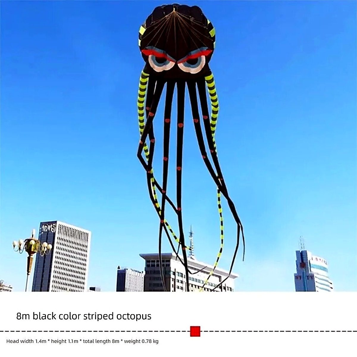 3D Мягкий Воздушный Змей Осьминог