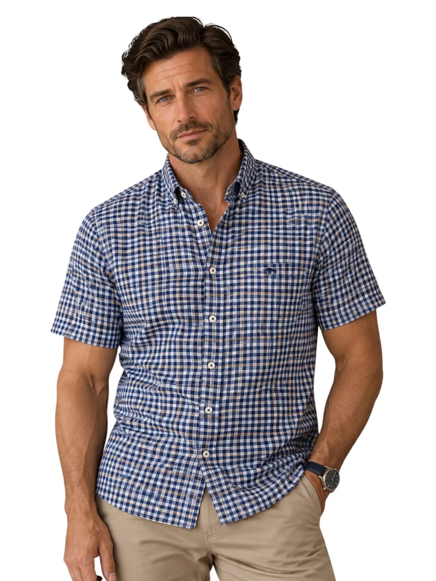 Рубашка Casual linen look (FYNCH-HATTON)