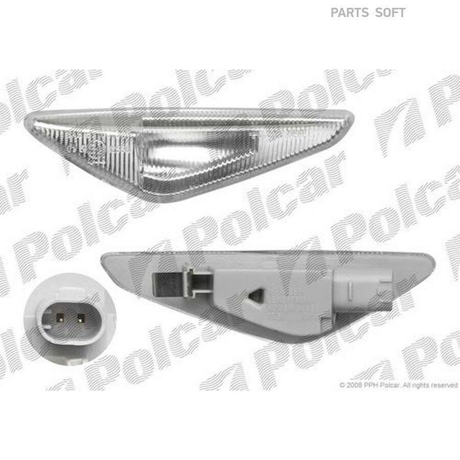 Указатель поворота боковой (L) X3 (F25), X5 (E70), X6 (E71) LED от официального дистрибьютора, POLCAR, артикул 2051196E