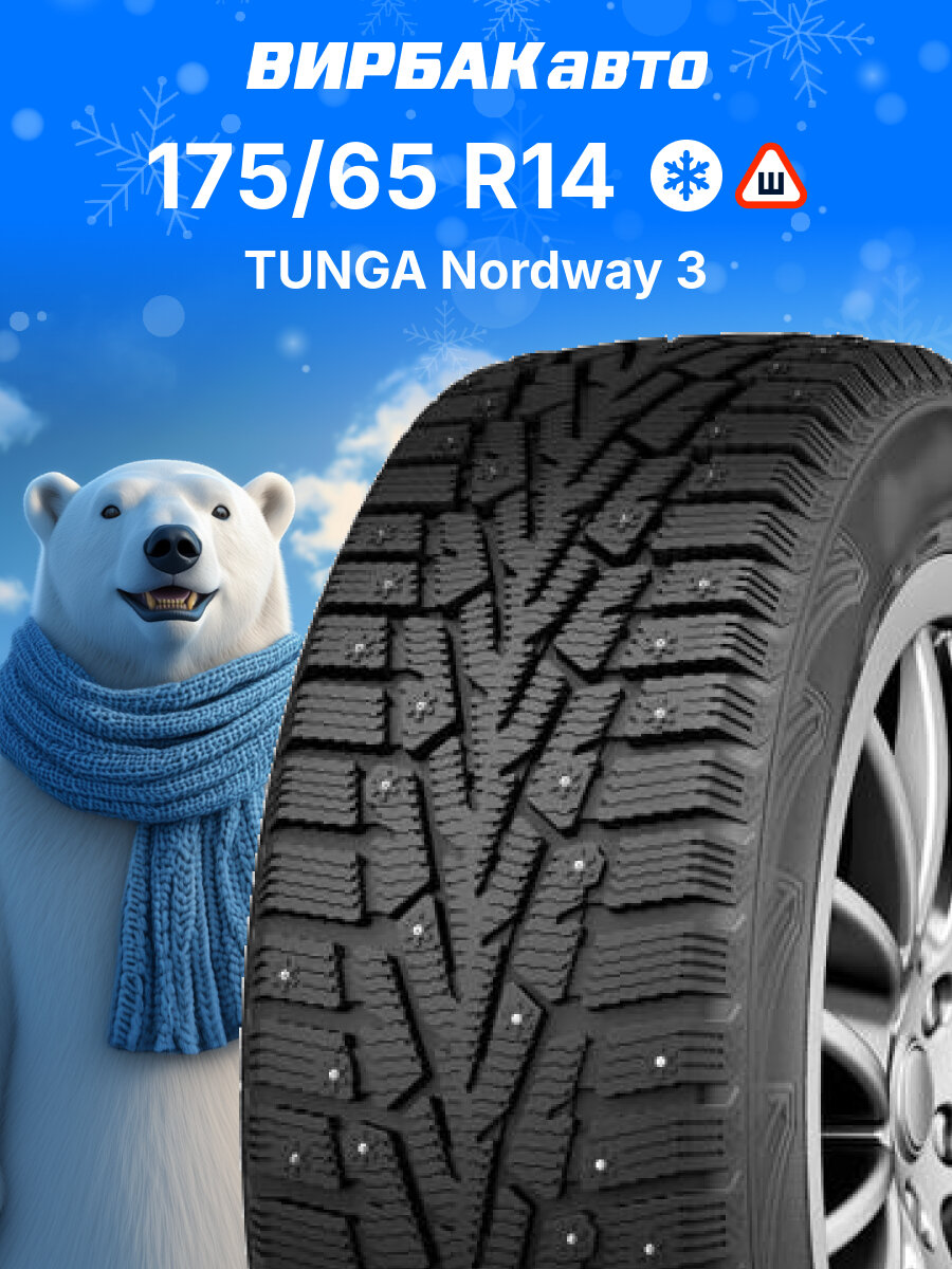 Зимние шины TUNGA Nordway 3 175/65R14 82Q, зимняя автомобильная резина