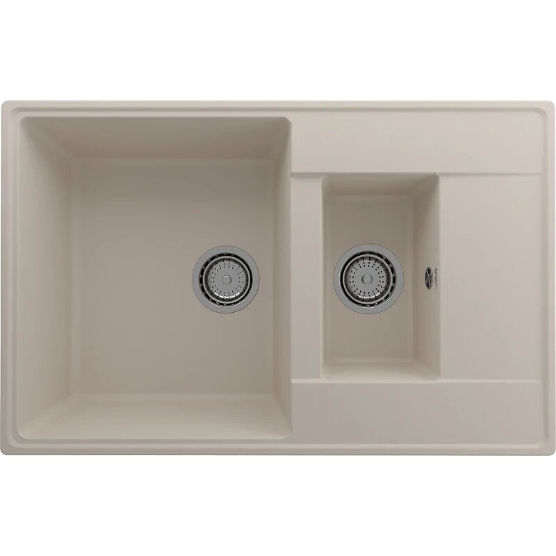 Мойка для кухни Ulgran Quartz Prima 780 1,5 K-02 Лен искусственный камень