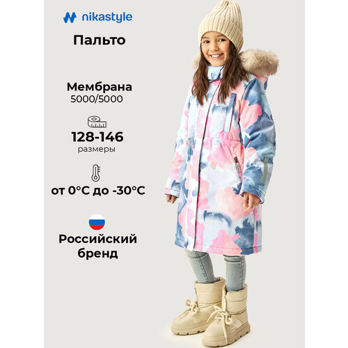 фото Пальто nikastyle, размер 140-68, мультиколор