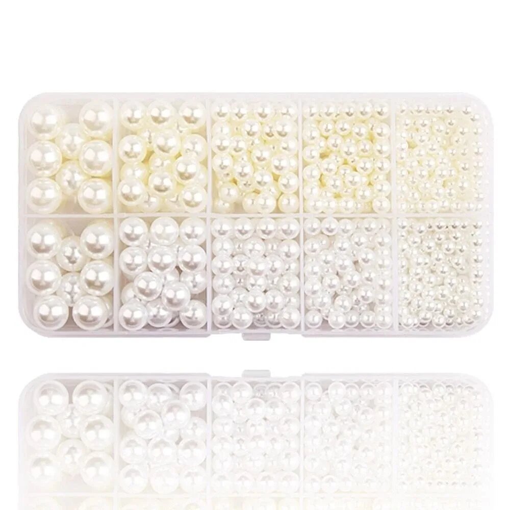 Набор для рукоделия бусины-гвоздики разноцветные 06 about 675pcs