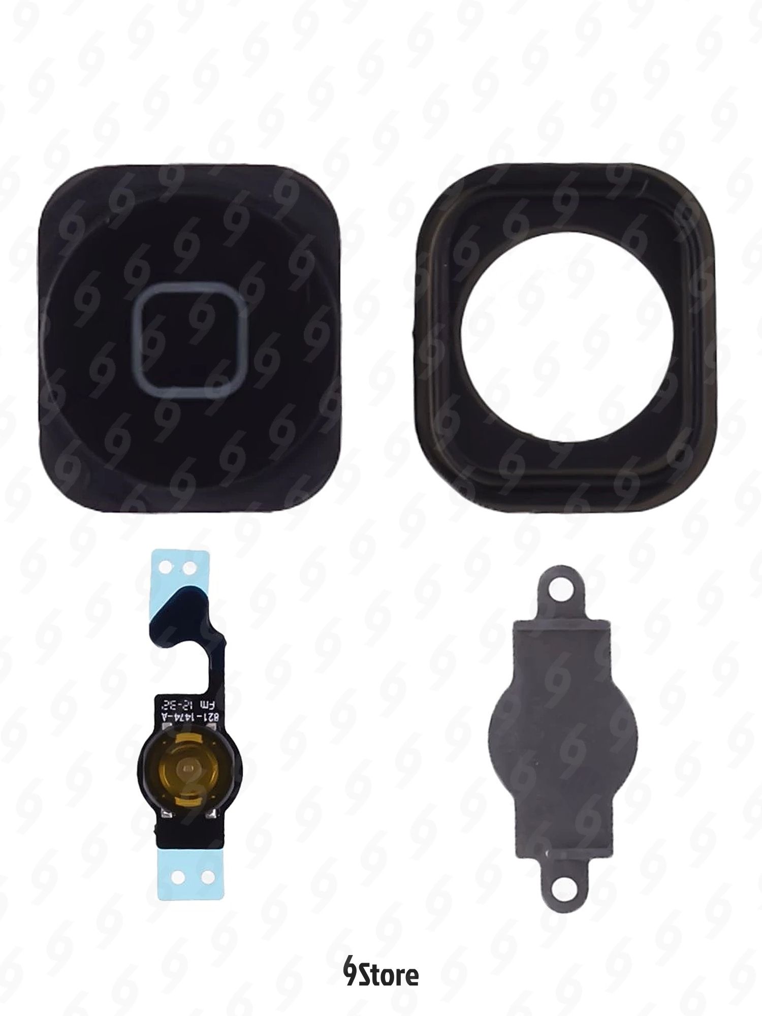 Шлейф для Apple iPhone 5 с держателем кнопки Home и резинкой