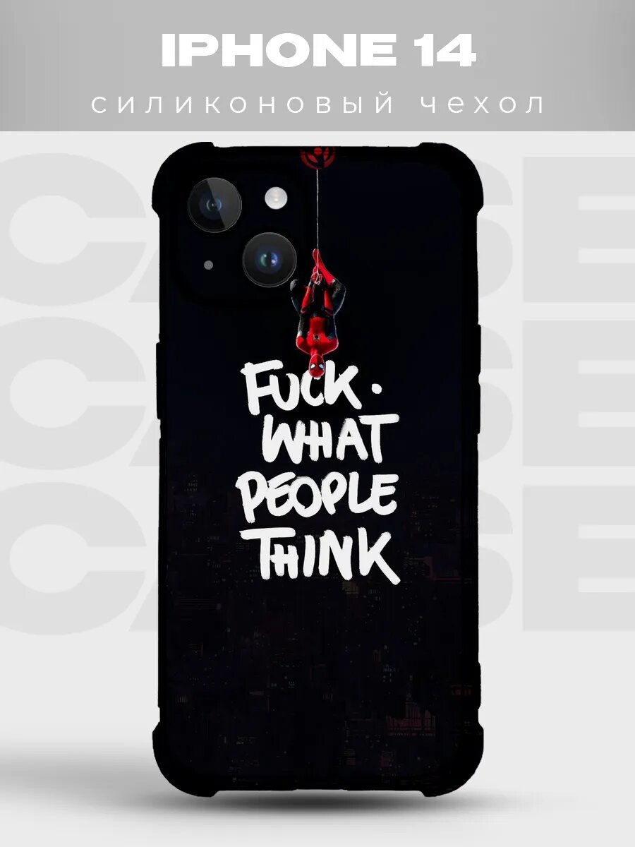 Чехол на iPhone 14 Человек-паук spiderman комикс spider man