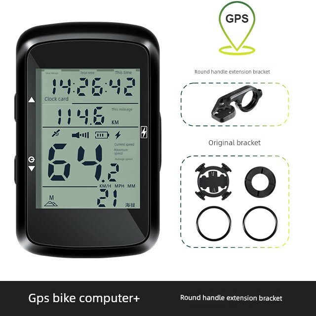 NEWBOLER Водонепроницаемый GPS-компьютер для велосипеда с круглым креплением на руль для горных и шоссейных велосипедов