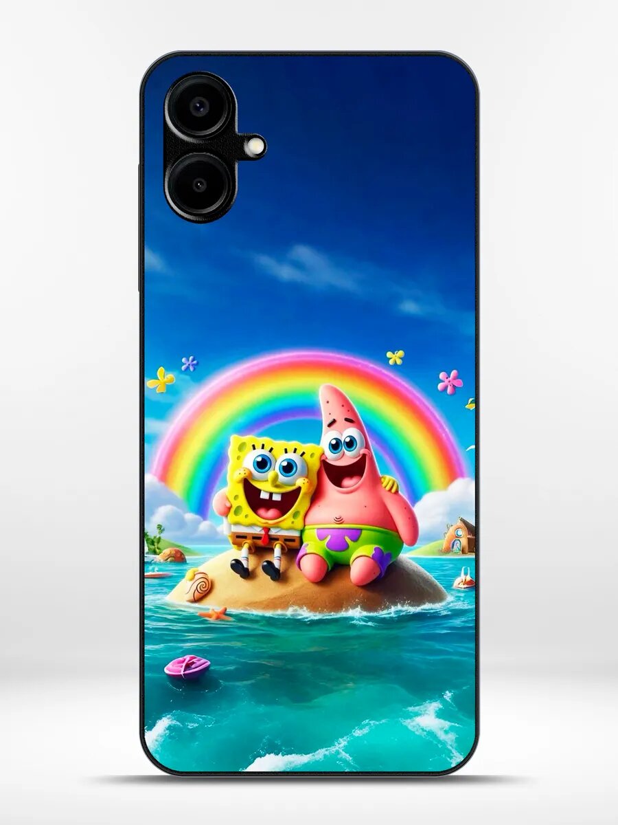 Чехол на Samsung A06 губка боб