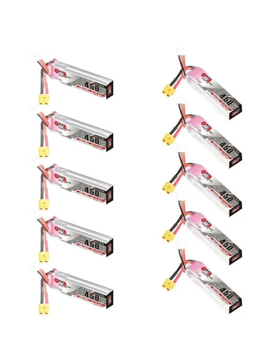 Аккумулятор GNB LiPo Battery HV 2S 7.6V 450mAh 80C/160C With XT30, обычная модель