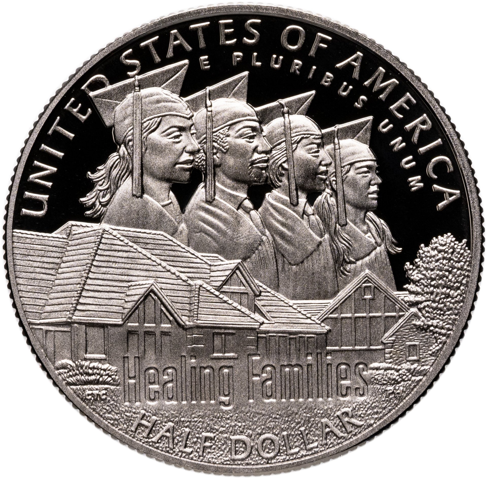 США 50 центов 1/2 доллара, half dollar 2017 S 100 лет организации "Boys Town" знак монетного двора: "S" - Сан-Франциско, Медь, в сохранности Proof