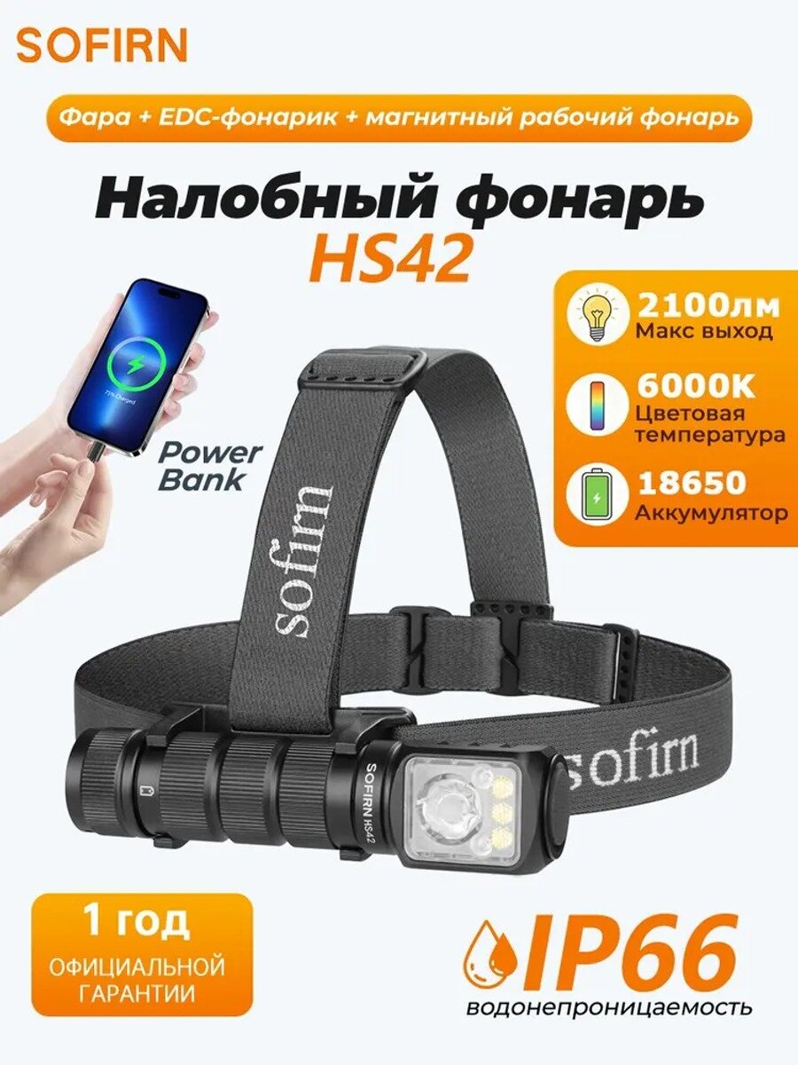 Sofirn Налобный фонарь классический вариант базовый вариант стандартное исполнение