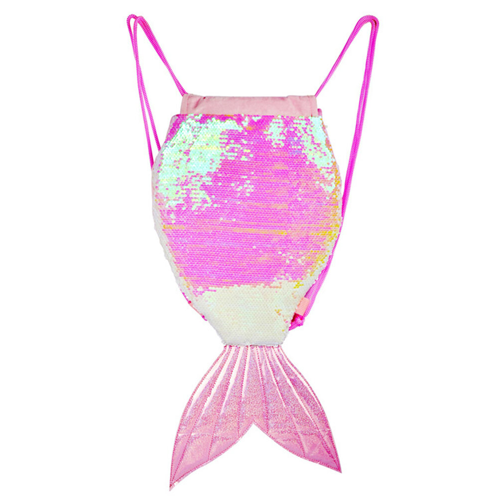 Рюкзак С Кристаллами На Шнурке Мерmaid Tail Многофункциональный 57*29Cm