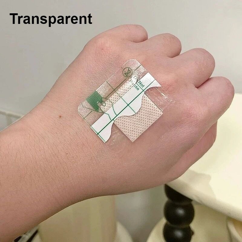 Пластыри для первой помощи 100 шт, 38x38 мм clear 38x38mm