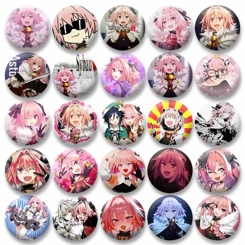 Булавка Astolfo Fate Order Розовый, 50mm(1.97in), Style 21