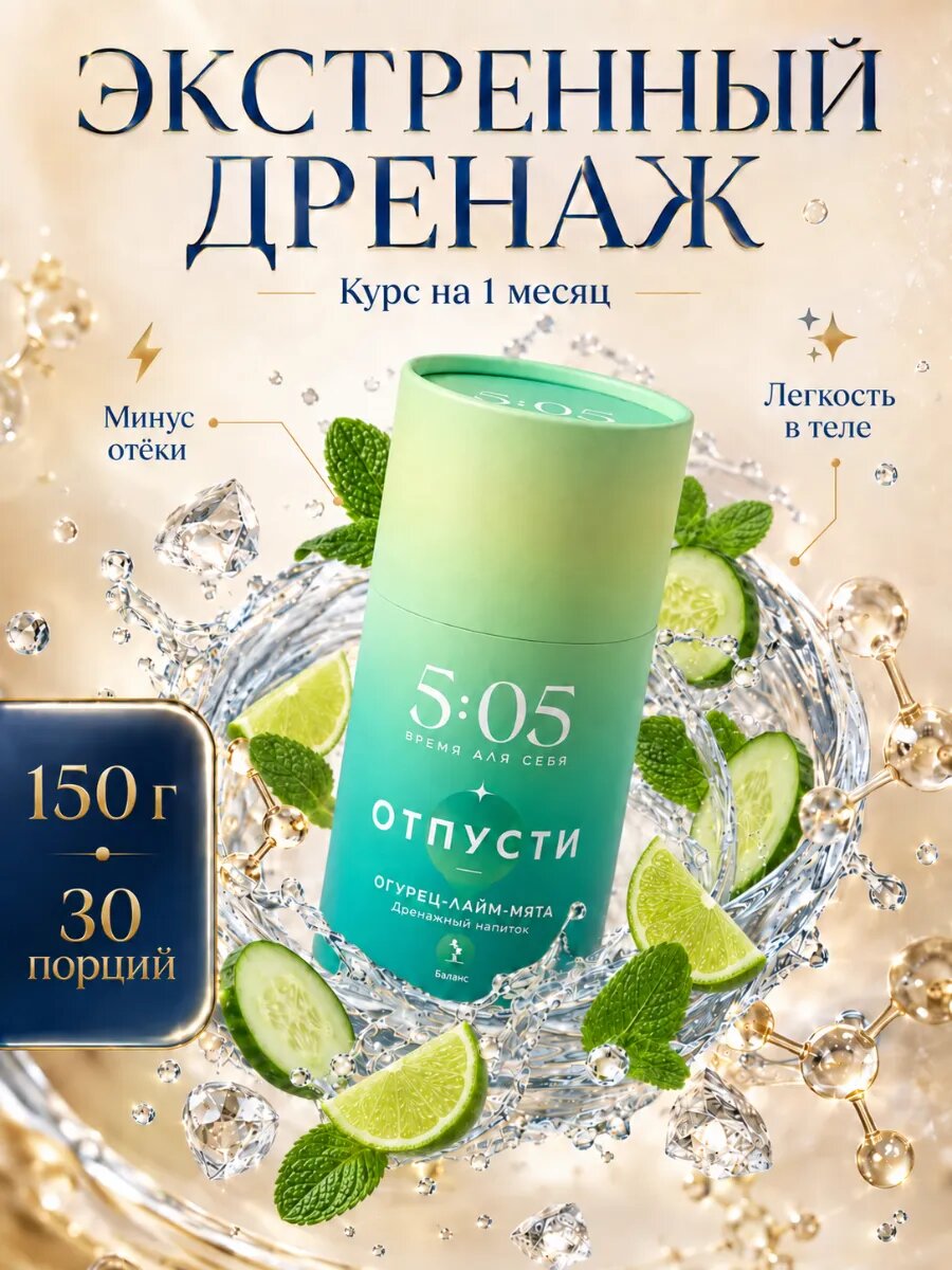 Детокс для похудения от отеков. 30 порций, 150 гр.