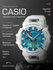Наручные часы CASIO G-Shock, белый, бирюзовый