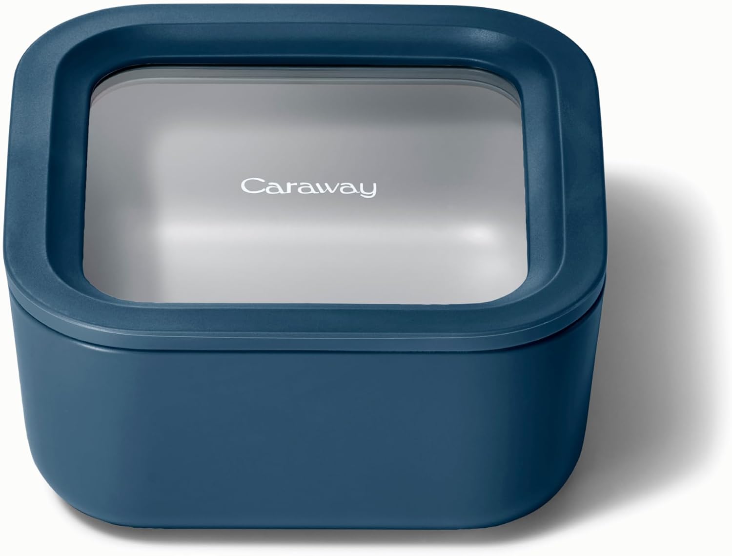 Стеклянный контейнер для продуктов с крышкой Caraway 14.9 х 14.9 см цвет Navy