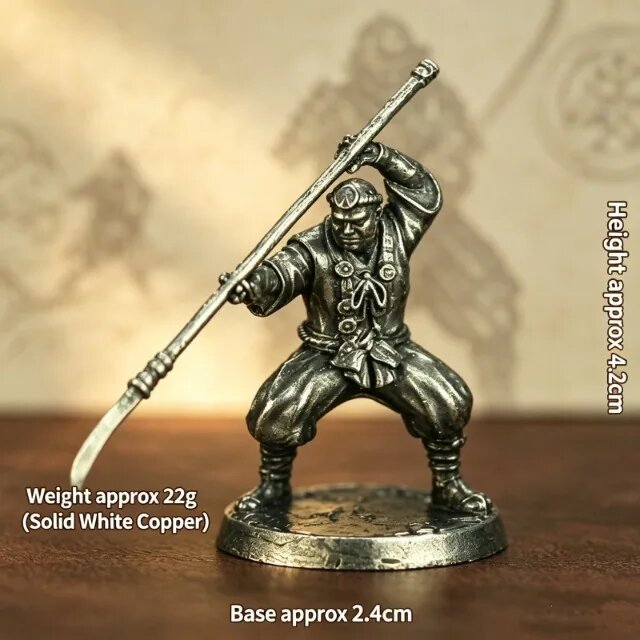 Миниатюра самурая из белой меди KASTIZA 369-17