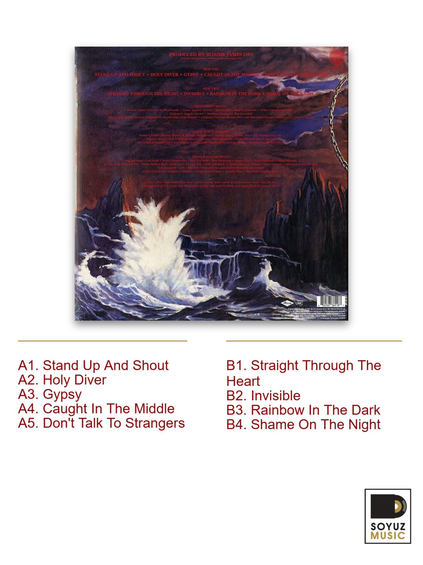 Dio. Holy Diver (LP Black/Винил) — фото 1
