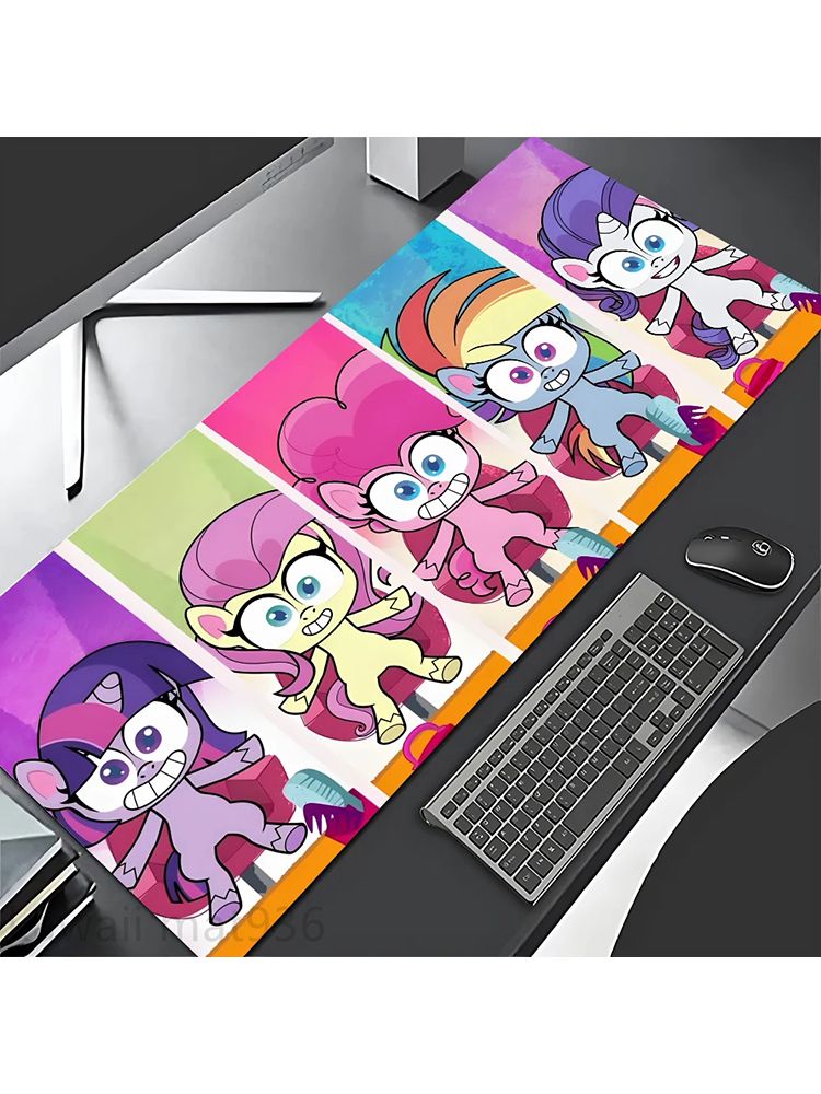 My Little Pony Хит продаж, настольный коврик с рисунком аниме "Мой маленький пони", размер 40x90 см