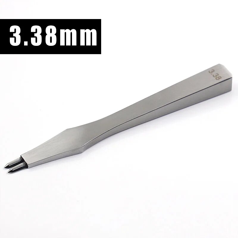 Стамеска для кожи 3.38mm, 2prong