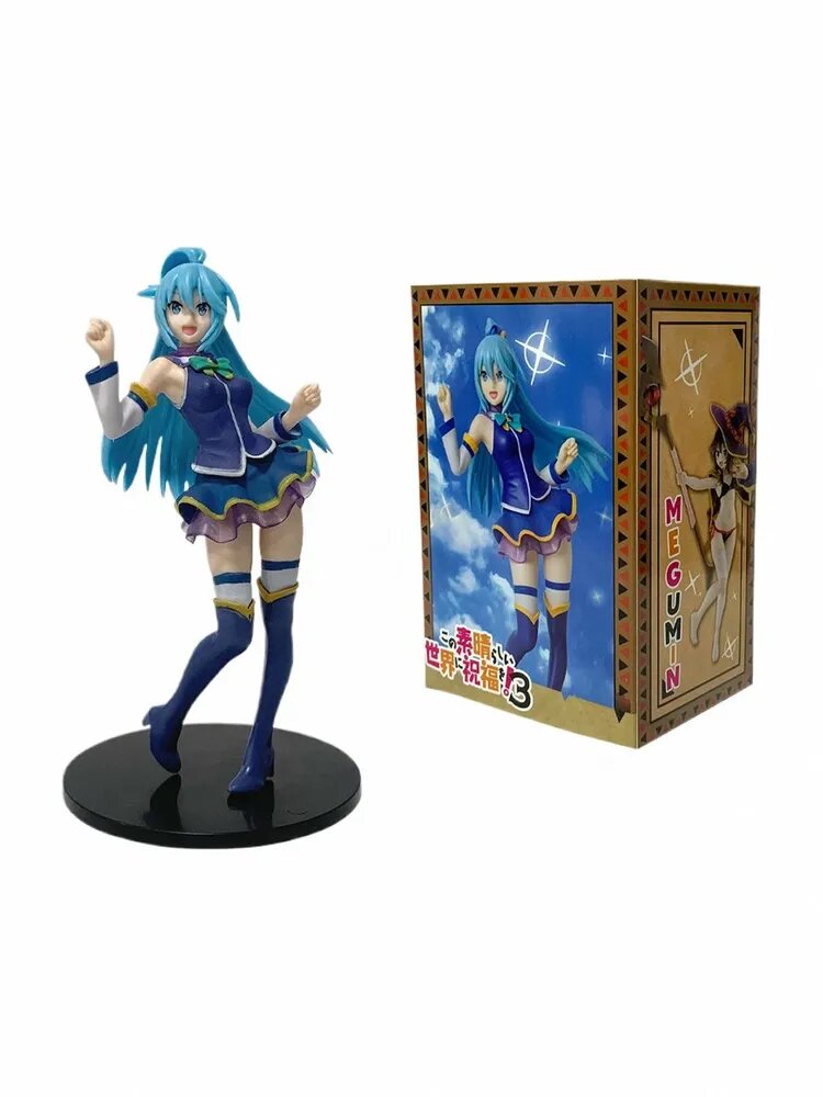 Фигурка Аквы в полный рост и Мэгумин из Konosuba, в коробке