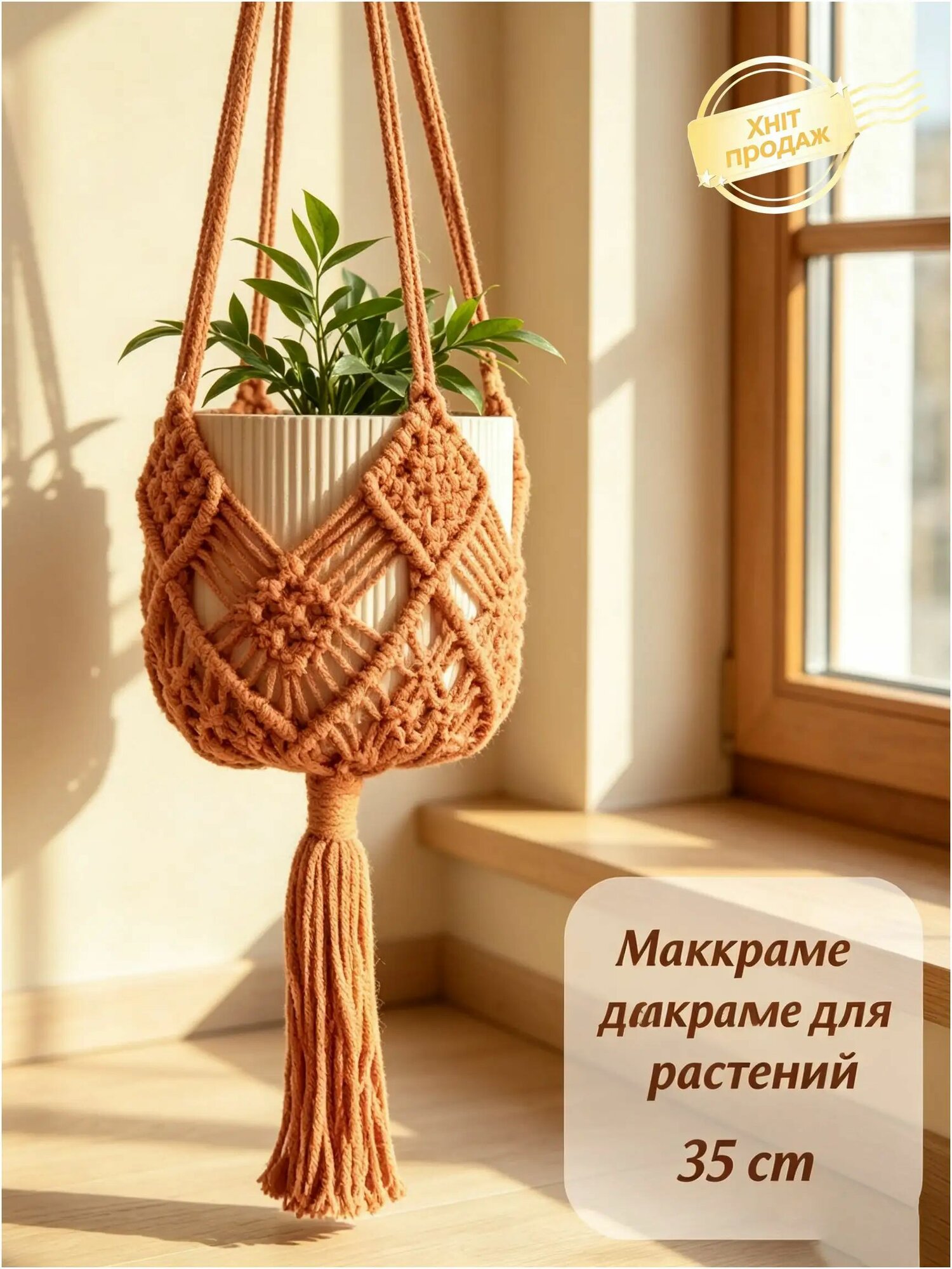 Левитирующий горшок 4 л, 1 шт, цвет бежевый, Артикул: 5715490229