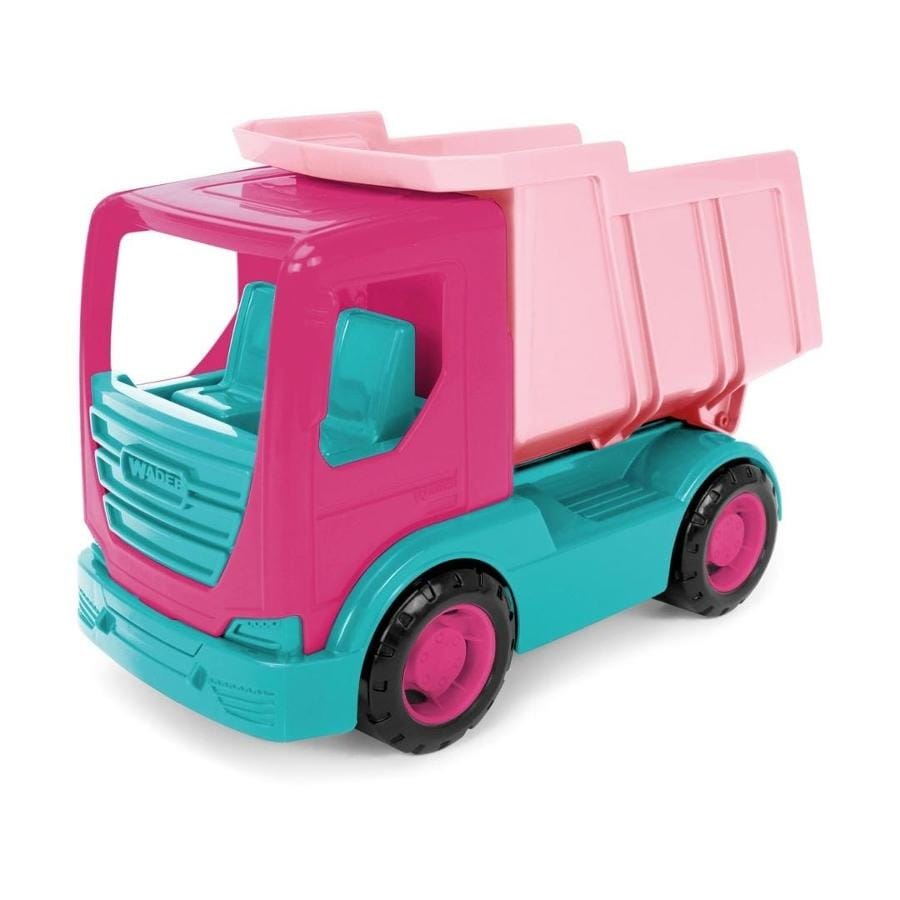 Игрушечная машинка Wader Tech Truck самосвал, розовый, 23 см