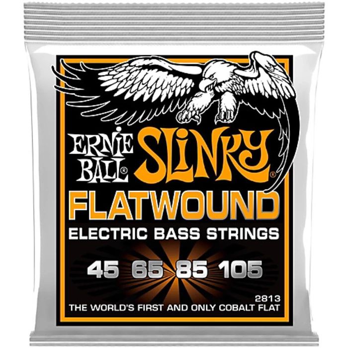 Ernie Ball 2813 Комплект струн для 4-струнной бас-гитары 45-105