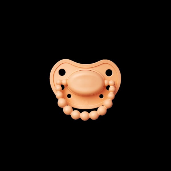 Пустышка LUU Kids позиционирующая Summer Apricot, оранжевый, 0-3 месяца