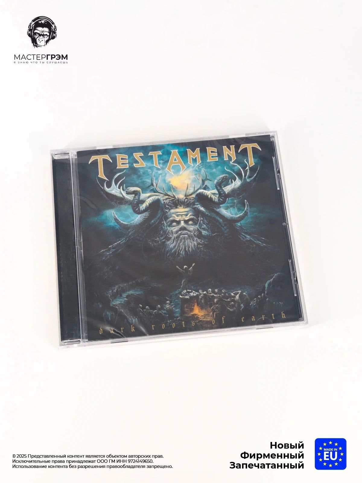 CD диск Testament - Dark Roots Of Earth (CD) 2012, Jewel Case
