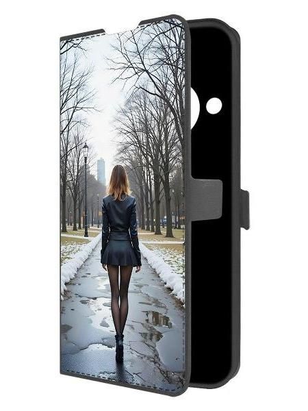 Чехол для смартфона, телефона Krutoff Eco Book для Honor Magic 5 Lite Весна в городе