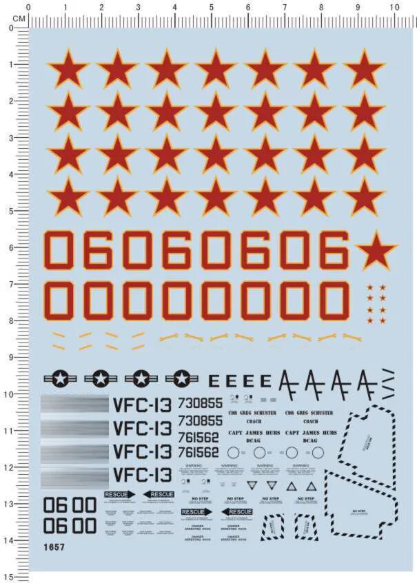 TWPUZZ наклейки для моделей F-5 Tiger VFC-13