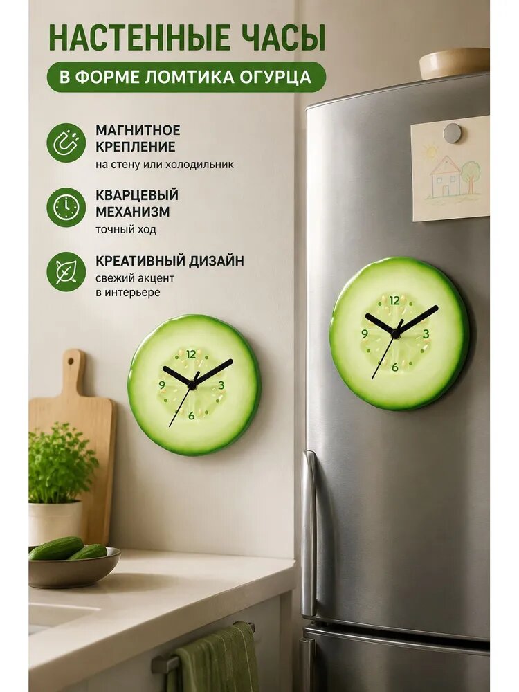 Настенные часы 12 см х 14 см с кукушкой черный