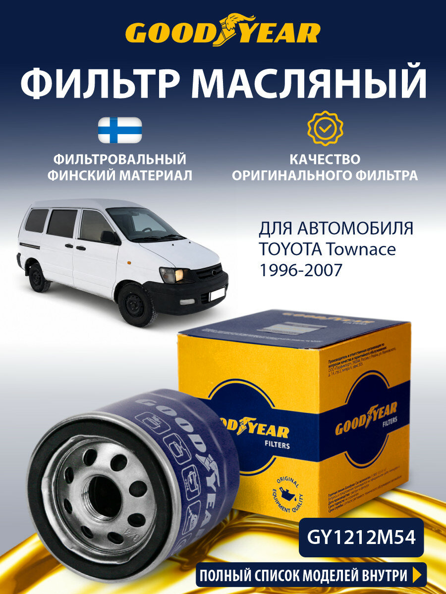 Фильтр масляный TOYOTA Townace (Тойота Таунас 2.0) 1996-2007