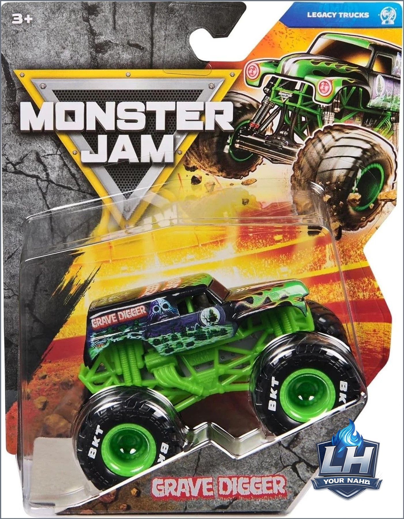 Качественный монстр Monster Jam GRAVE DIGGER, масштаб 1:64
