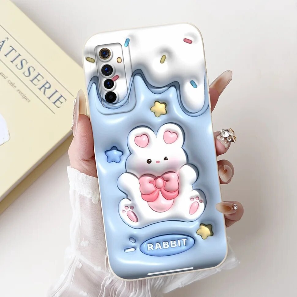 Чехол для Realme 6 Pro RMX2061 с милым мультяшным рисунком, мягкие силиконовые чехлы из ТПУ для телефонов Realme 6 Realme6 Pro 2020, чехол Fundas Coque