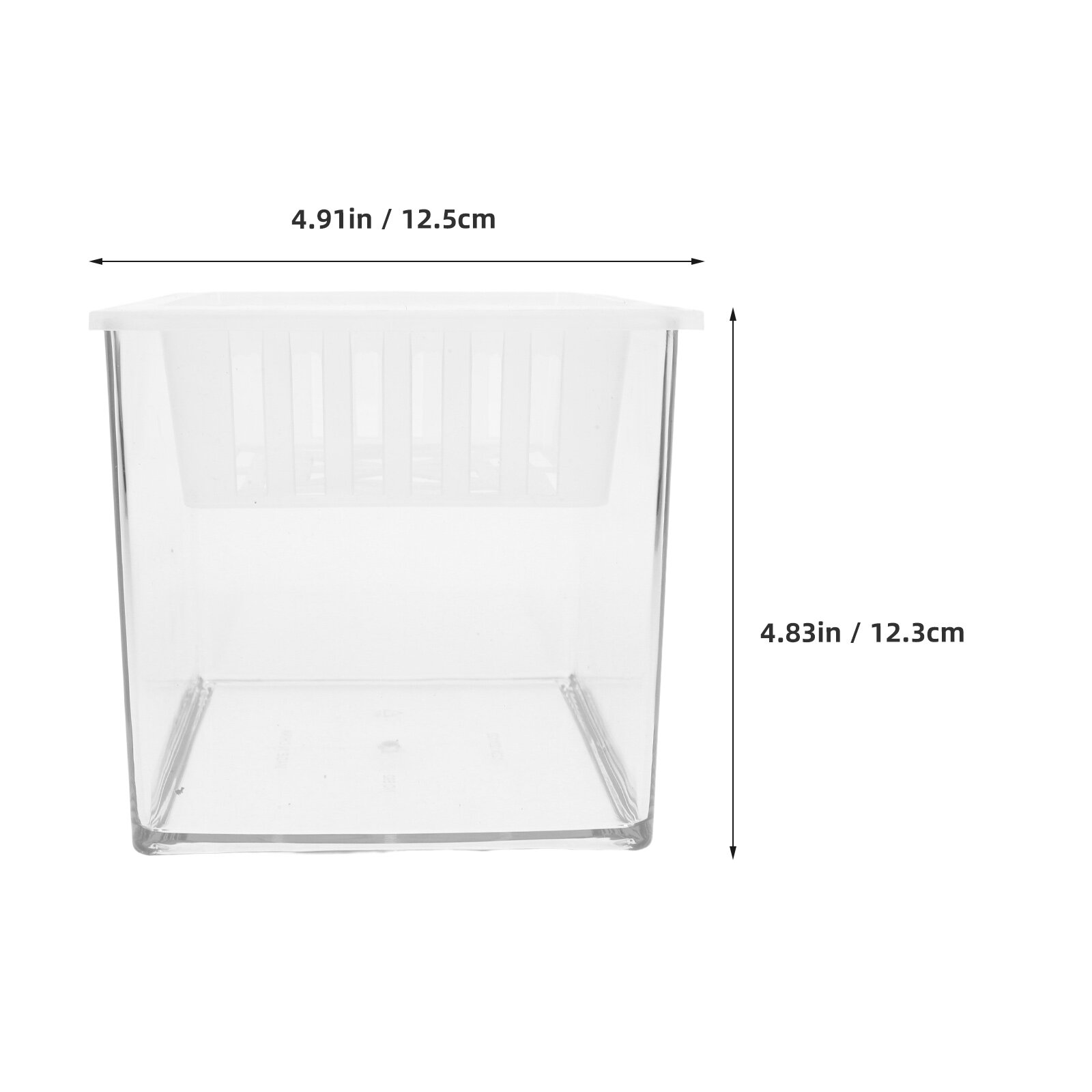 Корзина для гидропонного мини-аквариума с пресноводными растениями 12.50x12.50x12.30cm