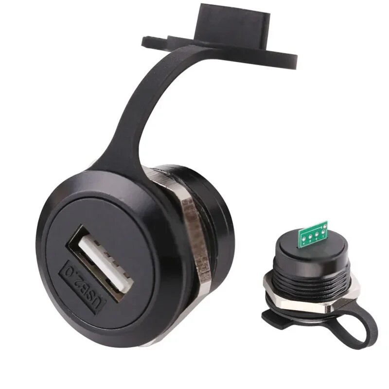 USB 2.0 разъем паяльный черный Gmilli